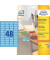 Etiketten BLAU L6039-20 45,7 x 21,2 mm ablösbar
