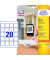 QR-Code-Etiketten Blickdichte Etiketten L7121-25 weiß quadratisch 45x45mm permanent 500 Stück 