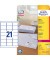 L7160-40 Adress Etiketten 63,5 x 38,1 mm weiß QuickPeel