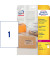 L7567-25 Adress Etiketten 210 x 297 mm transparent Folie