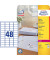 Etiketten ultragrip L7636-25, weiß 45,7x21,2mm, rechteckig, 
