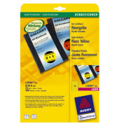 Etiketten L7670Y-25, neongelb, &Oslash; 63,5mm, rund