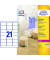 Folienetiketten L7782-25, transparent, 63,5x38,1mm, rechteckig