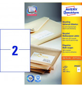 Etiketten Recycling LR3655, wei&szlig;, 210x148mm, rechteckig