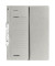 Einhakhefter 80000763, A4 grau halber Vorderdeckel, Karton 250g