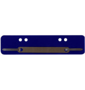 Heftstreifen kurz 1610603, 34x150mm, Kunststoff mit Metalldeckleiste, blau, 100 Stück