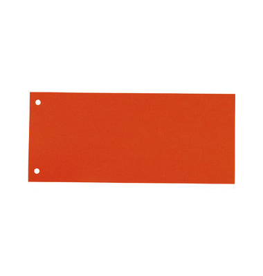 Trennstreifen orange 190g gelocht 240x105mm 100 Blatt