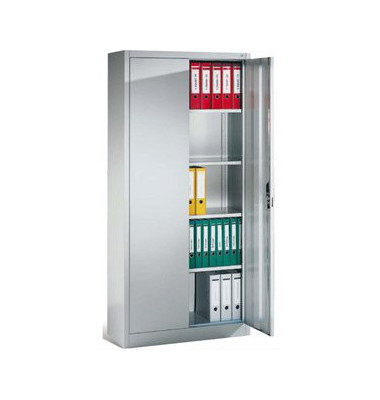 Flügeltürenschrank Serie 900 lichtgrau 120 x 50 x 195 cm 5 Böden Flügeltürenschrank Serie 900 lichtgrau 120 x 50 x 195 cm 5 Böden