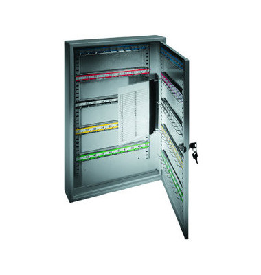 Schlüsselschrank S 100 mit 100 Haken grau Zylinderschloss Schlüsselschrank S 100 mit 100 Haken grau Zylinderschloss