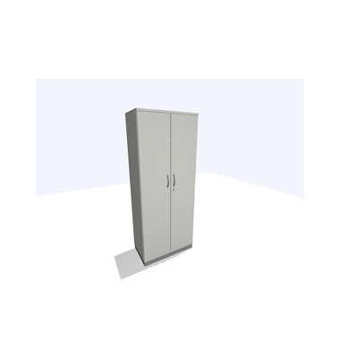 Aktenschrank ClassicLine K1DBAV6401-A1A1A1K0S0D0, Holz/Stahl abschließbar, 5 OH, 80 x 198 x 45 cm, lichtgrau Aktenschrank ClassicLine K1DBAV6401-A1A1A1K0S0D0, Holz/Stahl abschließbar, 5 OH, 80 x 198 x 45 cm, lichtgrau