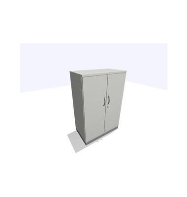 Aktenschrank ClassicLine SBBCE22-A1A1A1A1K0D0DD0003, Holz/Stahl abschließbar, 2 OH, 80 x 120 x 45 cm, lichtgrau Aktenschrank ClassicLine SBBCE22-A1A1A1A1K0D0DD0003, Holz/Stahl abschließbar, 2 OH, 80 x 120 x 45 cm, lichtgrau