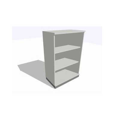 ClassicLine Regalschrank grau 80 x 45 x 120 cm 2 Böden ClassicLine Regalschrank grau 80 x 45 x 120 cm 2 Böden