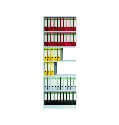 Regalfeld Office ohne Rückwand 75 x 30 x 225 cm lichtgrau