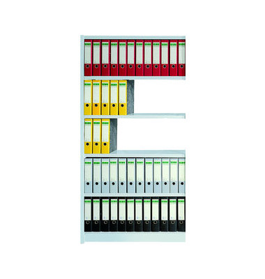Regalfeld Office ohne Rückwand 96 x 30 x 190 cm lichtgrau