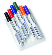 Boardmarker-Set TZ1, 7-110096, Etui, 6-farbig sortiert, 1,5-3mm Rundspitze