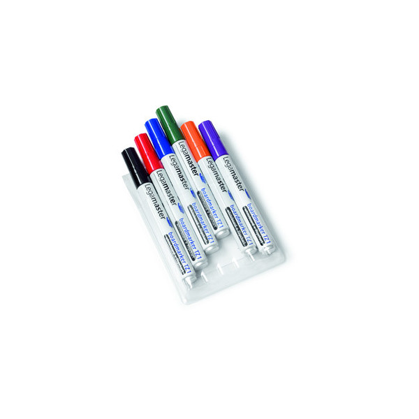 8713797025652 - Boardmarker-Set TZ1 7-110096 Etui 6-farbig sortiert 15-3mm Rundspitze 8713797025652 Legamaster