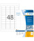 Etiketten Movables 4346, weiß 45,7x21,2mm, rechteckig, 
