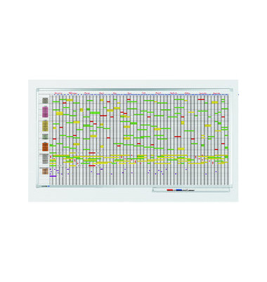 Jahresplaner Professional 7-Tage-Woche 75 Personen 100 x 200cm