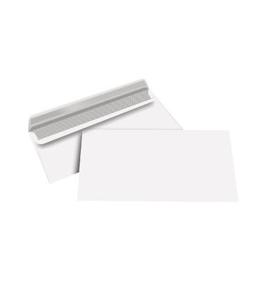 Briefumschläge Kompakt ohne Fenster selbstklebend 80g weiß 1000 Stück