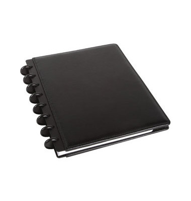 Notizbuch 5132315 ARC System, Leder, liniert, A5, Einbandfarbe: schwarz, 60 Blatt