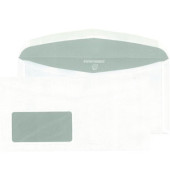 gummiert 229 x 114 mm Offset 80 g/m² weiß 10 Stück C6/5 kuvermatic® Kuvertierhülle mit Fenster