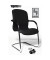 Visitor Open Chair 100 schwarz Schwingstuhl OC590 T20 gepolstert mit Stoffbezug mit Armlehnen