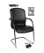 Visitor Open Chair 110 schwarz Schwingstuhl OC690 A80 Echtleder mit Armlehnen