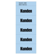 Inhaltsschilder 5895, Kunden, blau, 57x28mm, selbstklebend