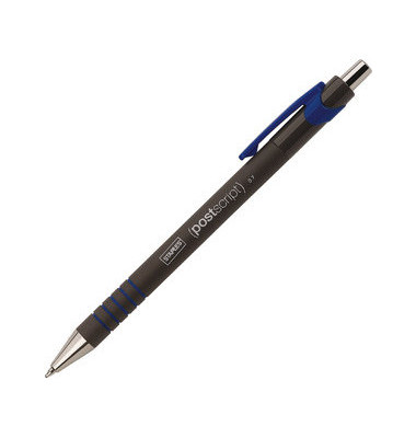 postscript schwarz/blau Kugelschreiber M 0,7mm