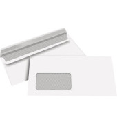 Briefumschläge Kompakt mit Fenster selbstklebend 80g weiß 100 Stück