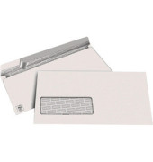 Briefumschläge Din Lang mit Fenster haftklebend 100g weiß 500 Stück