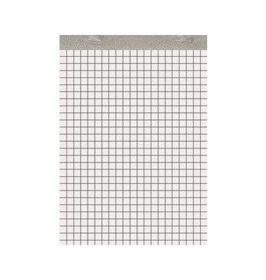 Notizblock 100050296 Recycling, kariert, A6, 60g, weiß, 50 Blatt