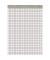 Notizblock 100050296 Recycling, kariert, A6, 60g, weiß, 50 Blatt