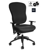 Bürodrehstuhl Wellpoint 30 SY mit Armlehnen schwarz