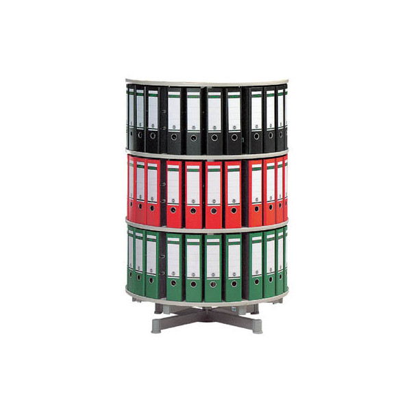 4250102411136 - Ordnerdrehsäulen R2081B3 Typ R2 grau 3 Etagen bis 72 Ordner  4250102411136 Reef