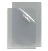 Sichthüllen KF00310, A4, transluzent genarbt, oben & rechts offen, 