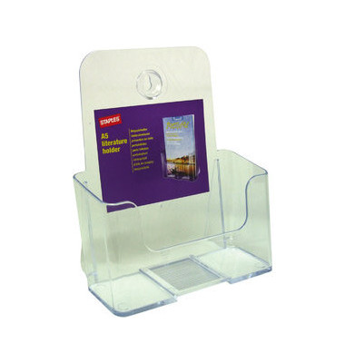 Prospektständer für Wand/Tisch 1 Fach A5 transparent Prospektständer für Wand/Tisch 1 Fach A5 transparent