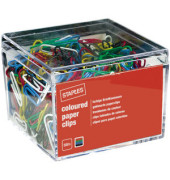 Büroklammern Color 7875790, 26mm, Metall kunststoffüberzogen farbig sortiert, 500 Stück