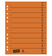 Trennblätter A4 orange 230g Karton 100 Blatt Recycling