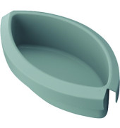 Papierkorbabfalleinsatz 1835-11, 1 Liter, oval, lichtgrau