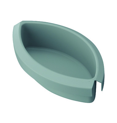 Papierkorbabfalleinsatz 1835-11, 1 Liter, oval, lichtgrau