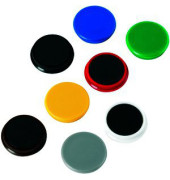 Haftmagnete 6848-26 rund 38x13,5mm (ØxH) farbig sortiert 2500g Haftkraft