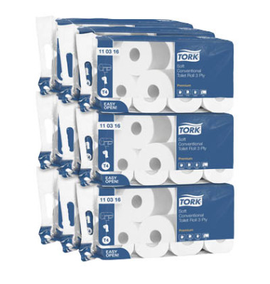 Toilettenpapier 110316 Roll soft T4 3-lagig 72 Rollen