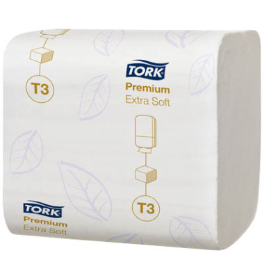 Toilettenpapier T3 Premium Extra Soft 114276, 2-lagig, hochweiß, 7560 Blatt / Rolle,