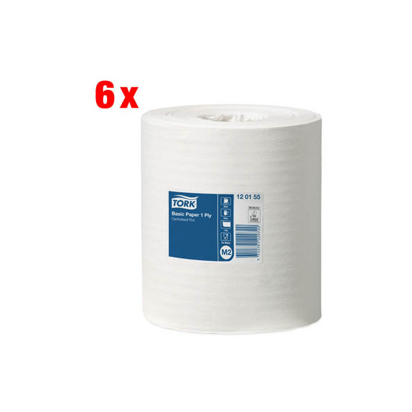 7310791229737 - TORK Standard-Papierwischtücher mit Innenabrollung Weiß M2 kosteneffiziente Putztücher 6 × 300 m 120155 7310791229737 - TORK Standard-Papierwischtücher mit Innenabrollung Weiß M2 kosteneffiziente Putztücher 6 × 300 m 120155