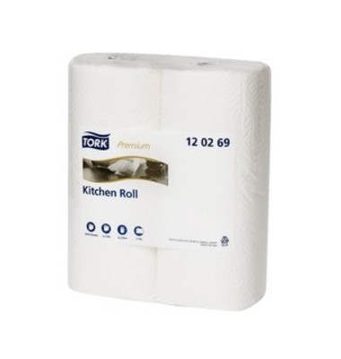 Küchenrollen Extra Absorbent 120269 2-lagig weiß Rolle à 64 Blatt