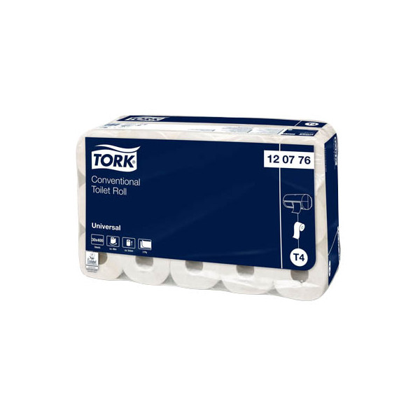 7310791048406 - Toilettenpapier T4 Universal ohne 120776 2-lagig naturweiß 400 Blatt   Rolle 7310791048406 30 Stück