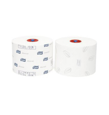 Toilettenpapier Midi 127530, 2-lagig, weiß, 100m/Rolle,