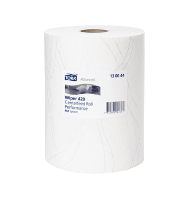 Wischtuchrolle Advanced 130044, 368 T&uuml;cher, 23,5cm x 125m, hochwei&szlig;
