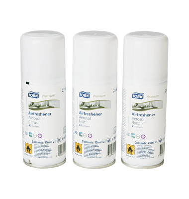 Lufterfrischer 236056 Premium Spray Mixed Pack Nachfüller A1 75 ml 12 Stück
